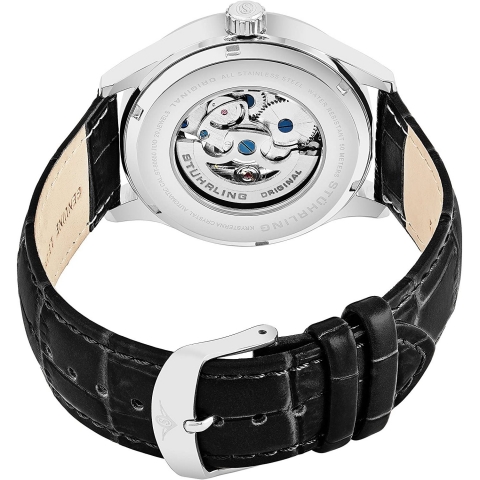 Stuhrling Original Automatic Skeleton Saat (Siyah/2)