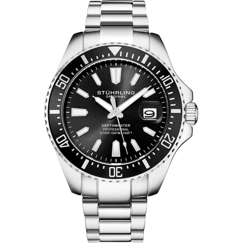 Stuhrling Original Pro Diver Erkek Saat (Siyah)