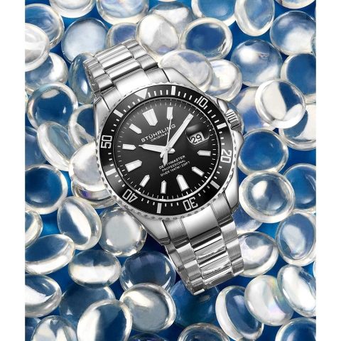 Stuhrling Original Pro Diver Erkek Saat (Siyah)