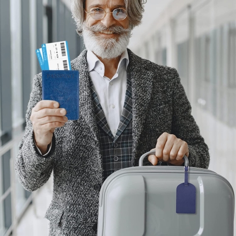 Beanumerous RFID Korumal� Erkek Deri Kartl�k (Mavi)