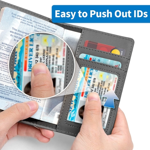 Maxxma RFID Korumal Kadn Deri Pasaportluk(Mavi/Krmz)(2 Adet)