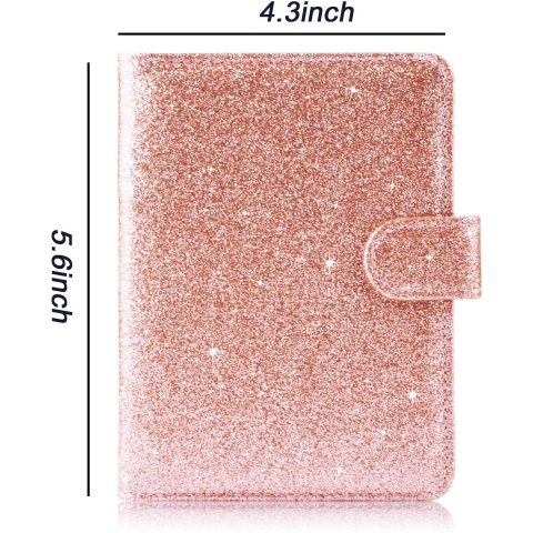 Anbelideb RFID Korumal Kadn Deri Pasaportluk (Pembe)