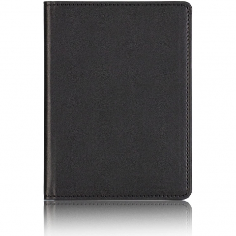 HOTLLR  RFID Korumal Erkek Deri Pasaportluk (Siyah)(2 Adet)
