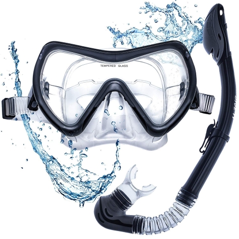 Dive IT Snorkel Mask - Snorkel Set - Scuba Mask with Dry norkel