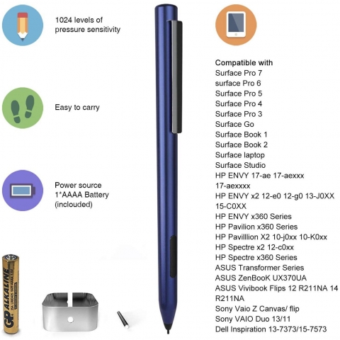 SkyMirror Manyetik Surface in Stylus Kalem-Blue