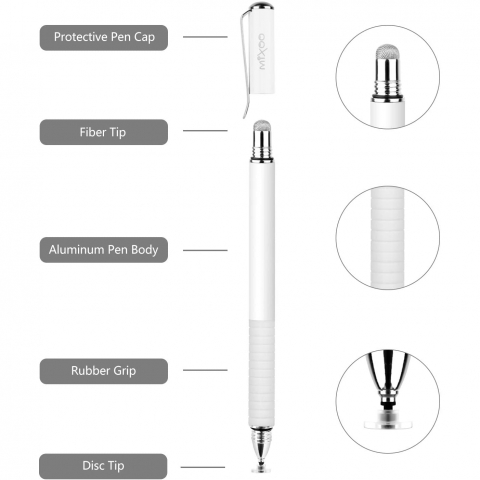 Mixoo Kapasitif Stylus Kalem-White