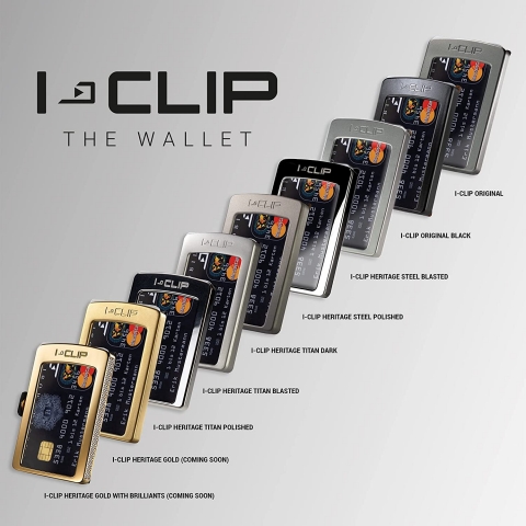 I-CLIP RFID Korumal� Erkek Deri C�zdan (Titanyum)