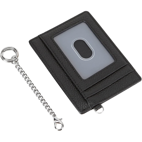 Cynure RFID Korumal Deri Kartlk(Siyah)