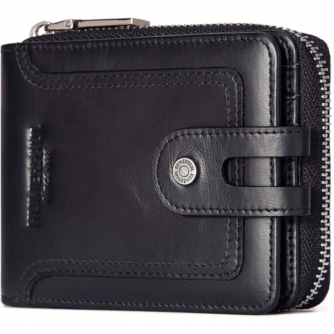 gzcz RFID Korumal� Erkek Deri C�zdan (Siyah)
