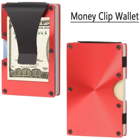 Kenpal RFID Korumal� Erkek Al�minyum Kartl�k (K�rm�z�)