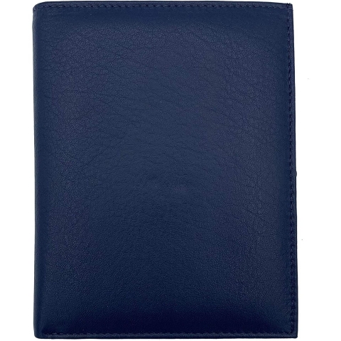 123 Cheap Checks Erkek Deri Pasaportluk (Mavi)