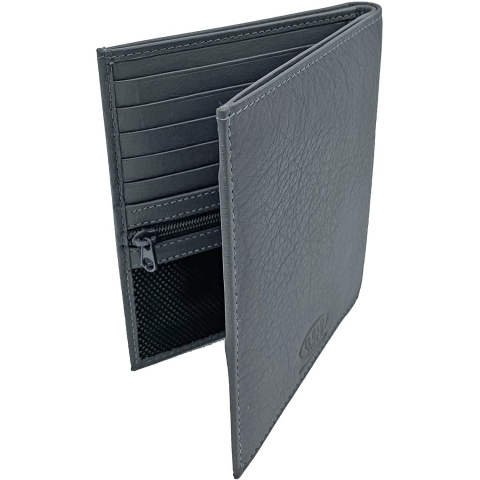 123 Cheap Checks Erkek Deri Pasaportluk (Gri)