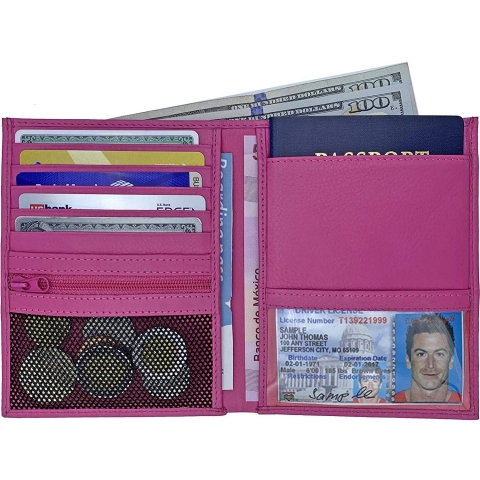 123 Cheap Checks Kad�n Deri Pasaportluk (Pembe)