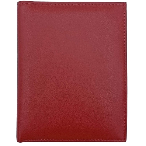 123 Cheap Checks RFID Korumal� Erkek Deri C�zdan (K�rm�z�)