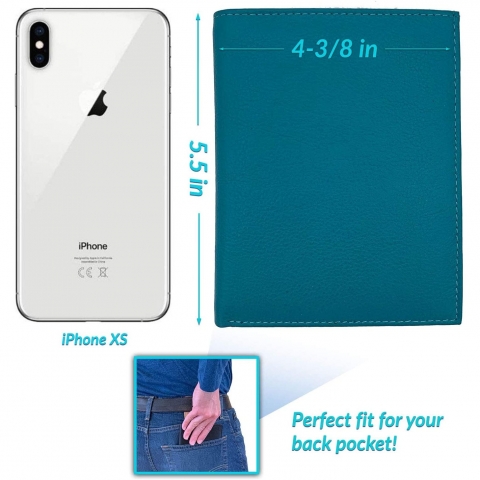 123 Cheap Checks Kad�n Deri Pasaportluk (Mavi)