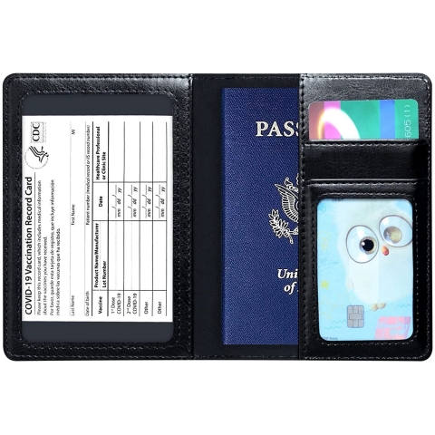 KAOBAN RFID Korumal Erkek Deri Pasaportluk (Siyah)