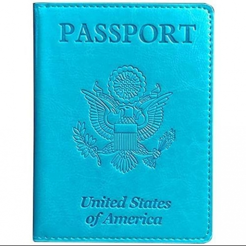 KAOBAN RFID Korumal Erkek Deri Pasaportluk (Mavi)