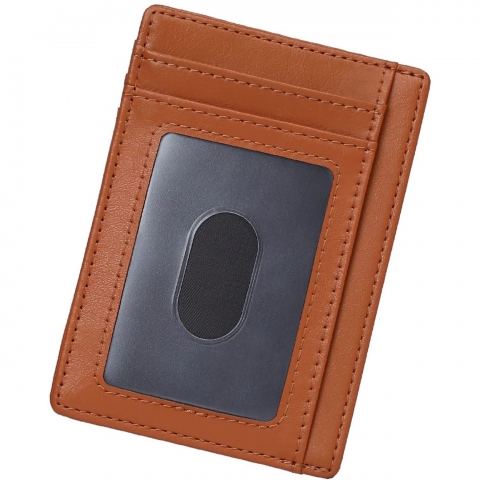 Seammer RFID Korumal Erkek Deri Kartlk(Kahverengi)