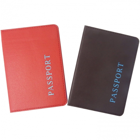 HONBAY Deri Pasaportluk(K�rm�z�/Kahverengi)