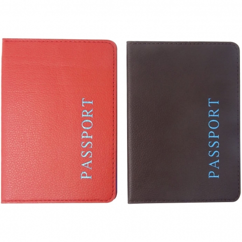 HONBAY Deri Pasaportluk(K�rm�z�/Kahverengi)