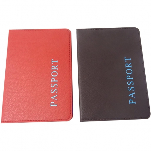 HONBAY Deri Pasaportluk(K�rm�z�/Kahverengi)