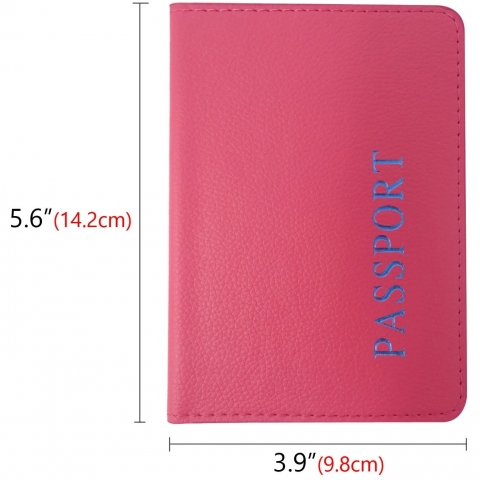 HONBAY Deri Pasaportluk(Pembe/Mor)