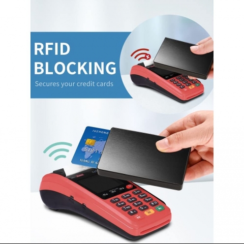 NEW-BRING RFID Korumal Erkek Alminyum Kartlk(Black)