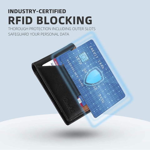 Zitahli RFID Korumal Erkek Deri Czdan (Siyah/Kahverengi)