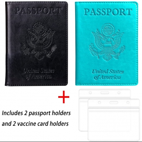NC RFID Korumal Deri Pasaportluk(Siyah/Yeil)