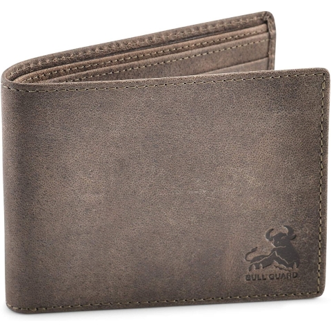 BULL GUARD RFID Korumal� Erkek Deri C�zdan (Kahverengi)