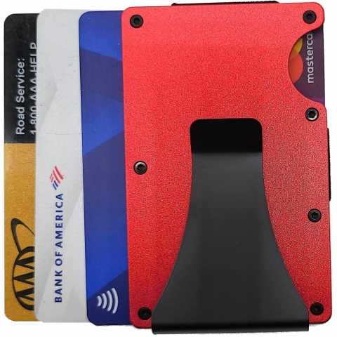 Ven-Trap RFID Korumal Erkek Karbonfiber Kartlk (Krmz)