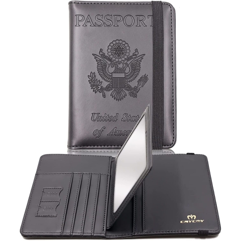 Cnycmy Deri Pasaportluk(Siyah)