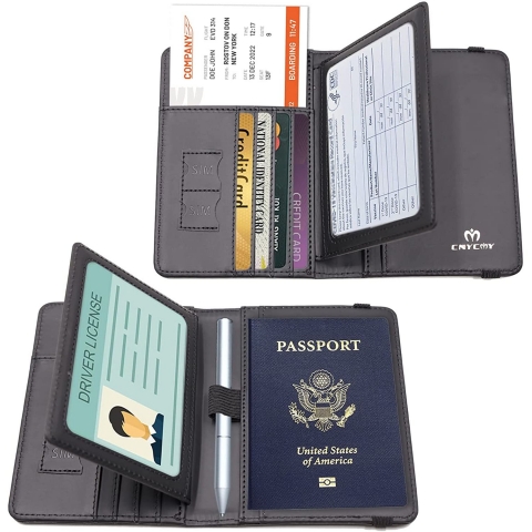 Cnycmy Deri Pasaportluk(Siyah)