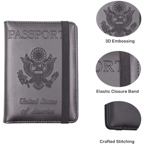 Cnycmy Deri Pasaportluk(Siyah)