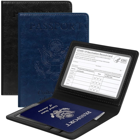 Unaone Deri Pasaportluk(Siyah/Mavi)