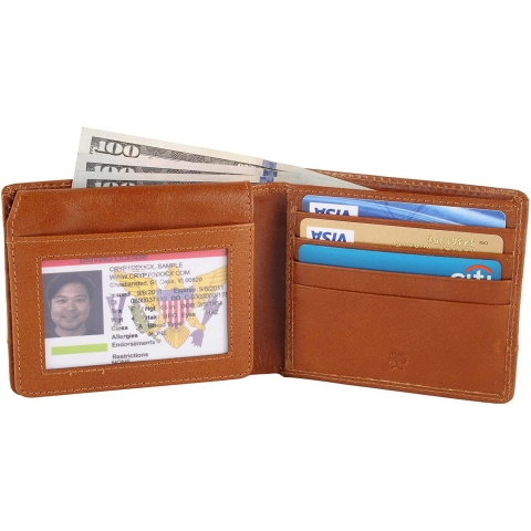 AULIV RFID Korumal Erkek Deri Pasaportluk (Kahverengi)