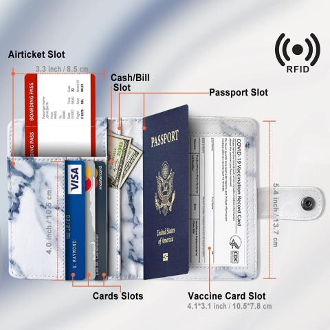 CXPZG RFID Korumal Kadn Deri Czdan (Beyaz)