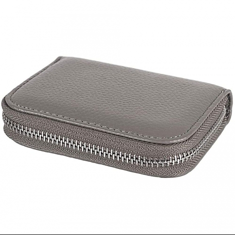 AGBIADD RFID Korumal� Kad�n Deri C�zdan (Gri)