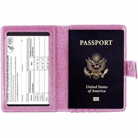 AGBIADD Kadn Deri Pasaportluk(Pembe)