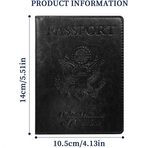 Sambois Deri Pasaportluk(2 Adet)(Lacivert/Siyah)