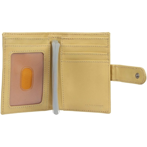 ALPHAHIDE RFID Korumal Deri Czdan (Sar)