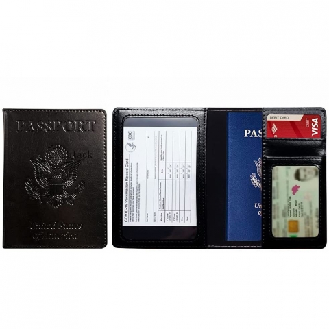 MsAnya Deri Pasaportluk(2 Adet)(Siyah/Krmz)