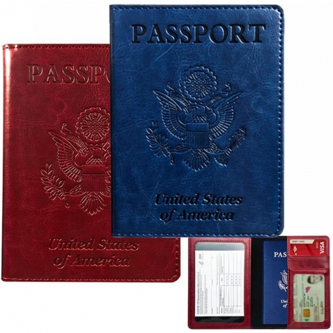 MsAnya Deri Pasaportluk(2 Adet)(Krmz/Mavi)