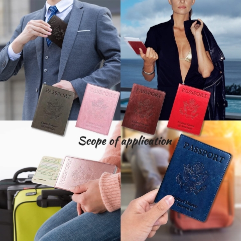 Sonloka RFID Korumal Erkek Deri Pasaportluk (Kahverengi)