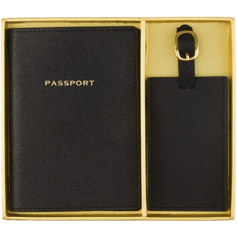 Eccolo World Traveler RFID Korumal Kadn Deri Pasaportluk(Siyah)
