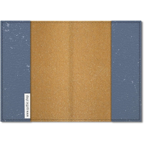 Quttie Deri Pasaportluk(Mavi)