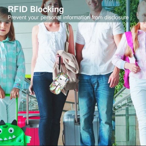 Fintie RFID Korumal Kadn Deri Czdan (Beyaz)