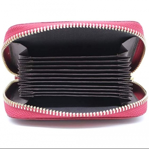 PAPARIA RFID Korumal Kadn Deri Czdan (Pembe)