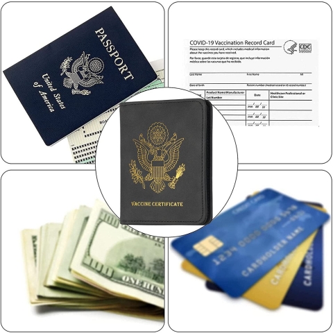 VEDO SHIPIN RFID Korumal Erkek Deri Pasaportluk (Siyah)