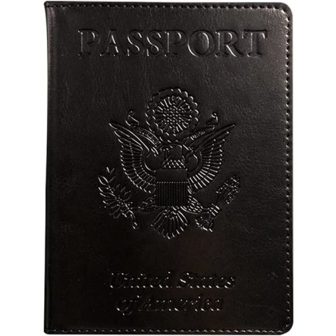 LarpGears RFID Korumal Deri Pasaportluk (Siyah)